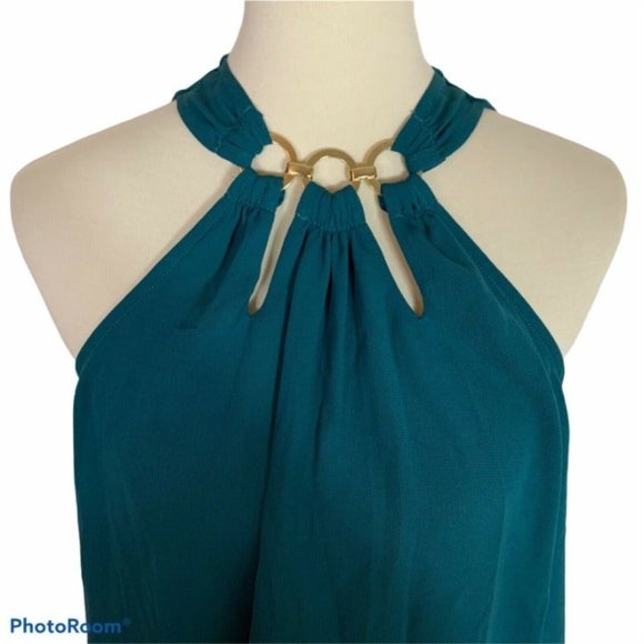 Michael Kors Womens Blouse Blue Sz M - Picture 8 of 11